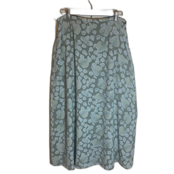 Liz Claiborne Skirt Women's Size 14 Green Floral Maxi Boho NWT - Picture 3 of 6